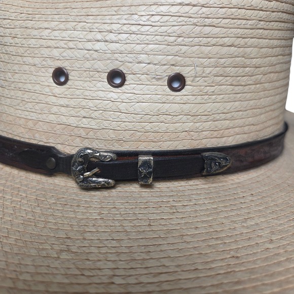 Vintage Larry Mahan's Collection by Milano Cowboy Hat Size 6 7/8" Made in USA - Picture 2 of 16